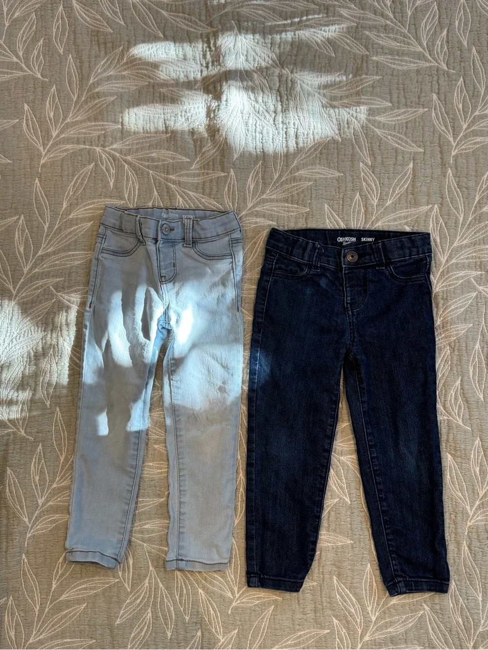 OshKosh B'gosh Light Blue and Dark Blue Stretch Skinny Jeans Duo